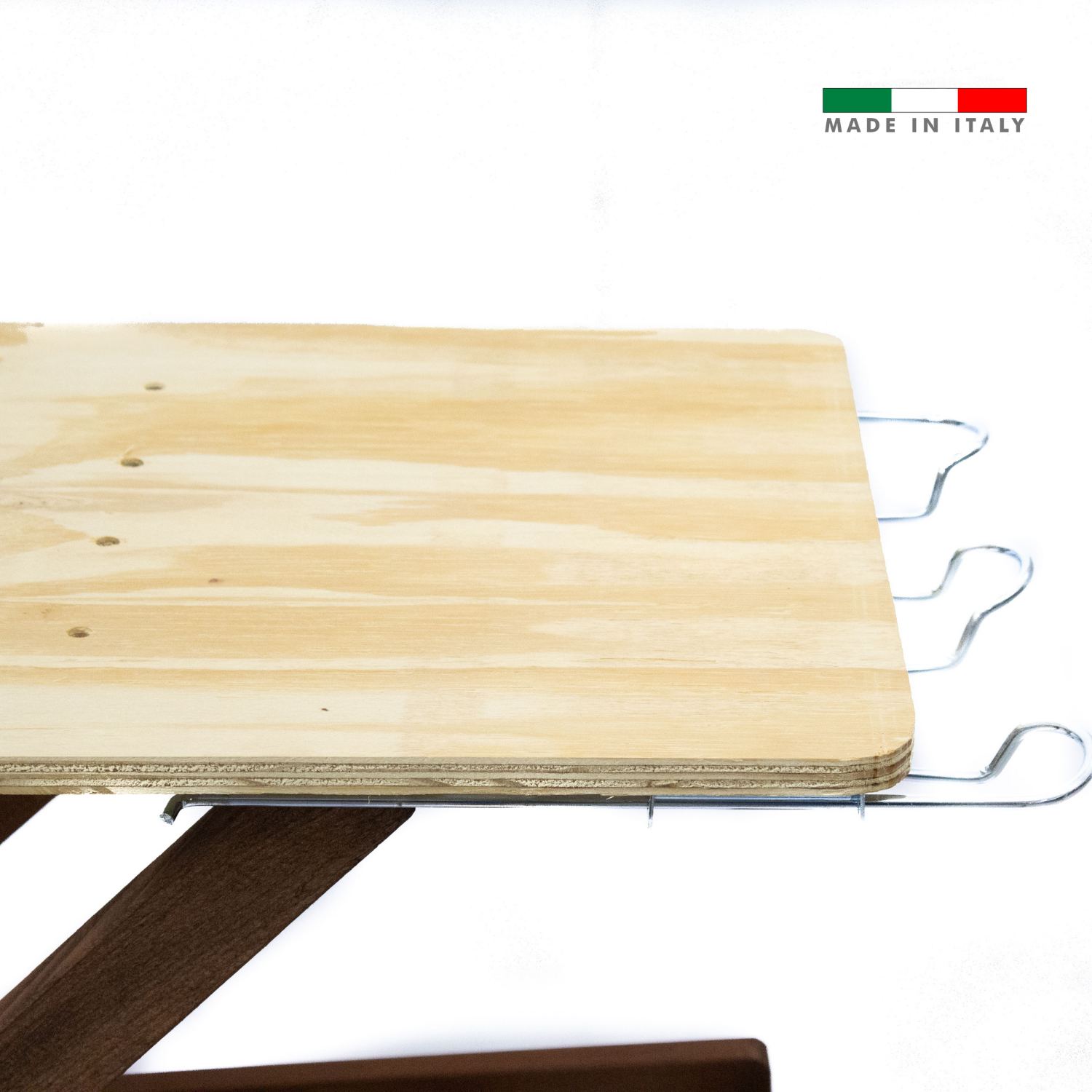 Asse da Stiro Legno Luxury Quality Porta Caldaia Faggio Con Indossatore Appendiabiti Legno Noce Salvaspazio Vestiti Rotelle Servo Muto Antiscivolo Stabile