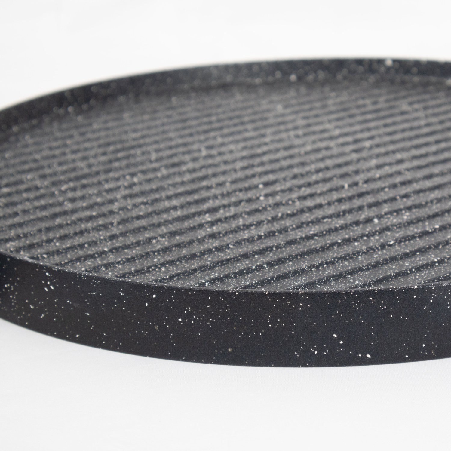 Bistecchiera Antiaderente Pietra Made in Italy Alluminio Pressofuso Reversibile Piano Cottura Grill Fornello Gas Forno Padella Piastra Liscia Rigata Manico Removibile