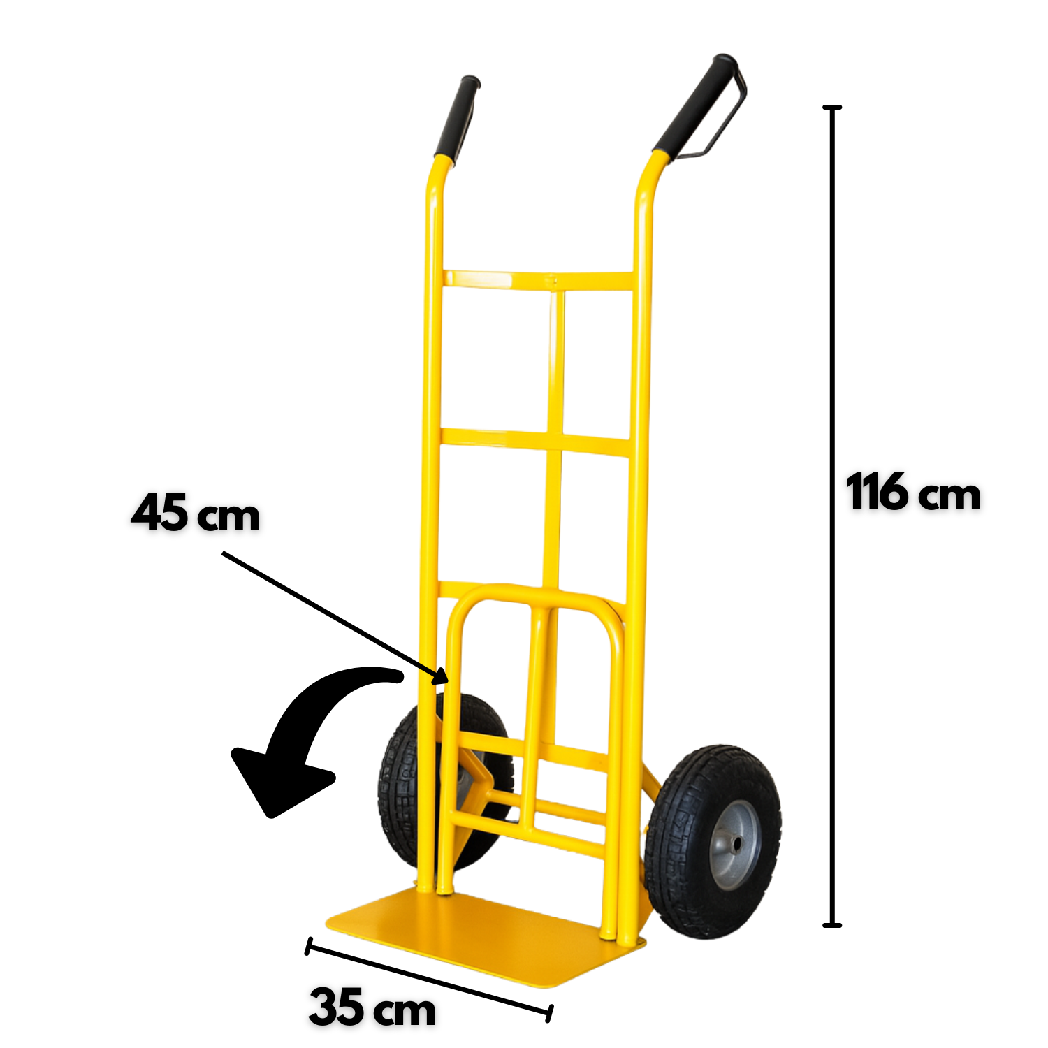 Carrello Con Ruote Portatutto Portapacchi Capacità Carico 200 Kg Acciaio Robusto Saliscale Trasporto Per Scale Officina Trasloco Lavori Arancione