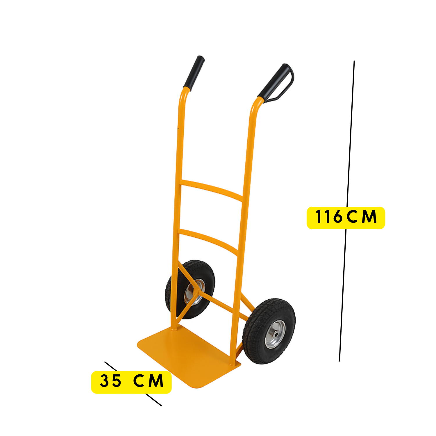 Carrello Con Ruote Portatutto Portapacchi Capacità Carico 200 Kg Acciaio Robusto Saliscale Trasporto Per Scale Officina Trasloco Lavori Arancione