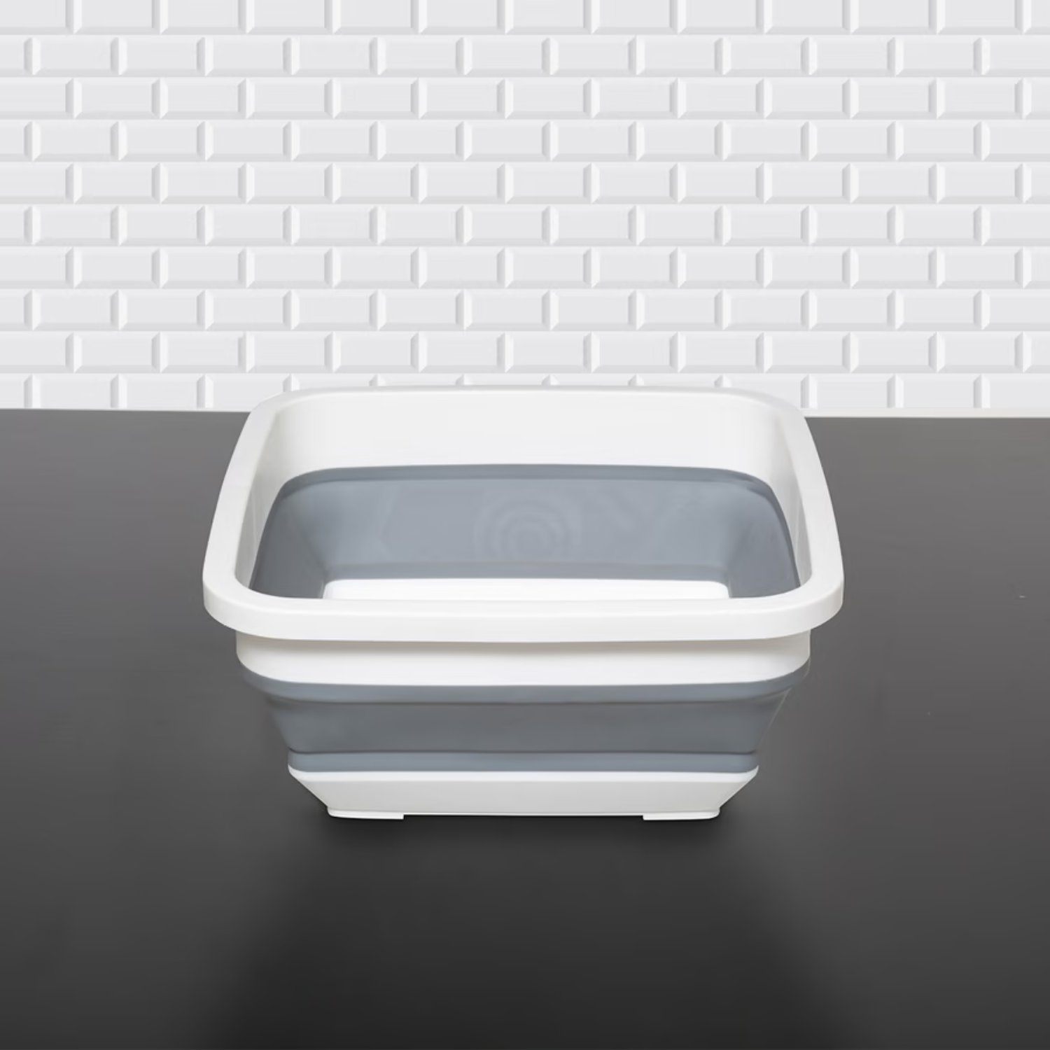 Cesto Portabiancheria Pieghevole Retrattile Plastica Capacità 8 Litri Contenitore Bucato Salvaspazio Portatile