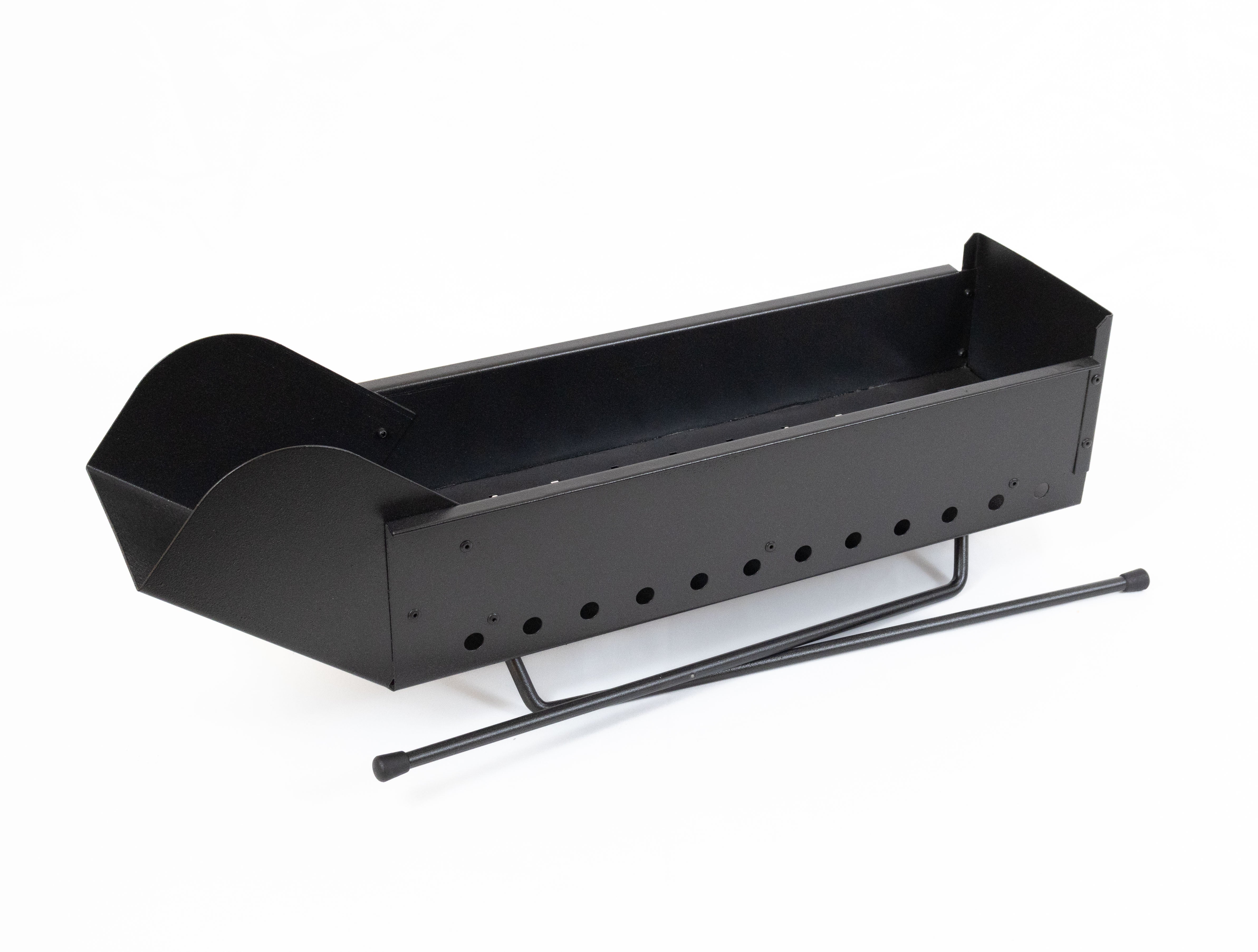 Cuocispiedini Carbonella Carbone Barbecue Acciaio Nero Dimensioni 80 x 14 x 75 cm Arrosticini Spiedini Gambe Richiudibili Resistente Fori Areazione Calibrati Feste Sagre Pic Nic Campeggio