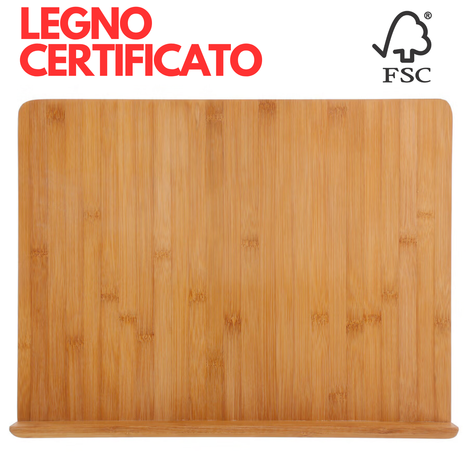 Tagliere Cucina Grande Legno Premium Quality Bambù Massiccio FSC Bordo Piano Lavoro Cucina 45 x 35,5 x 5 cm Professionale Antiscivolo Scanalatura Succhi Carne Cucina Salumi