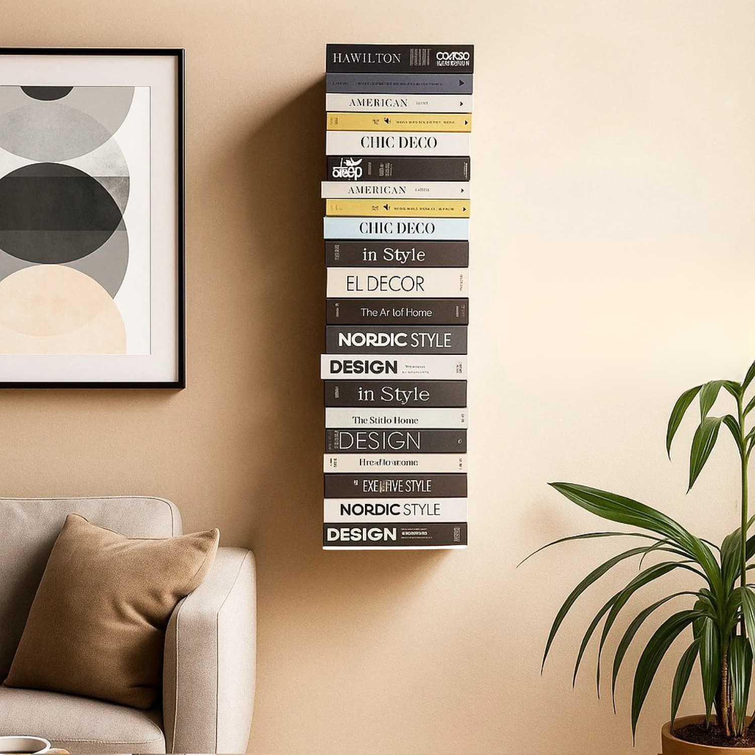 Mensole da Muro Bianche Invisibili Made In Italy Scaffale Libreria Sospese Parete 20 x 17 x 14,5 cm Finitura Metallo Moderne Soggiorno Camera Letto Bagno