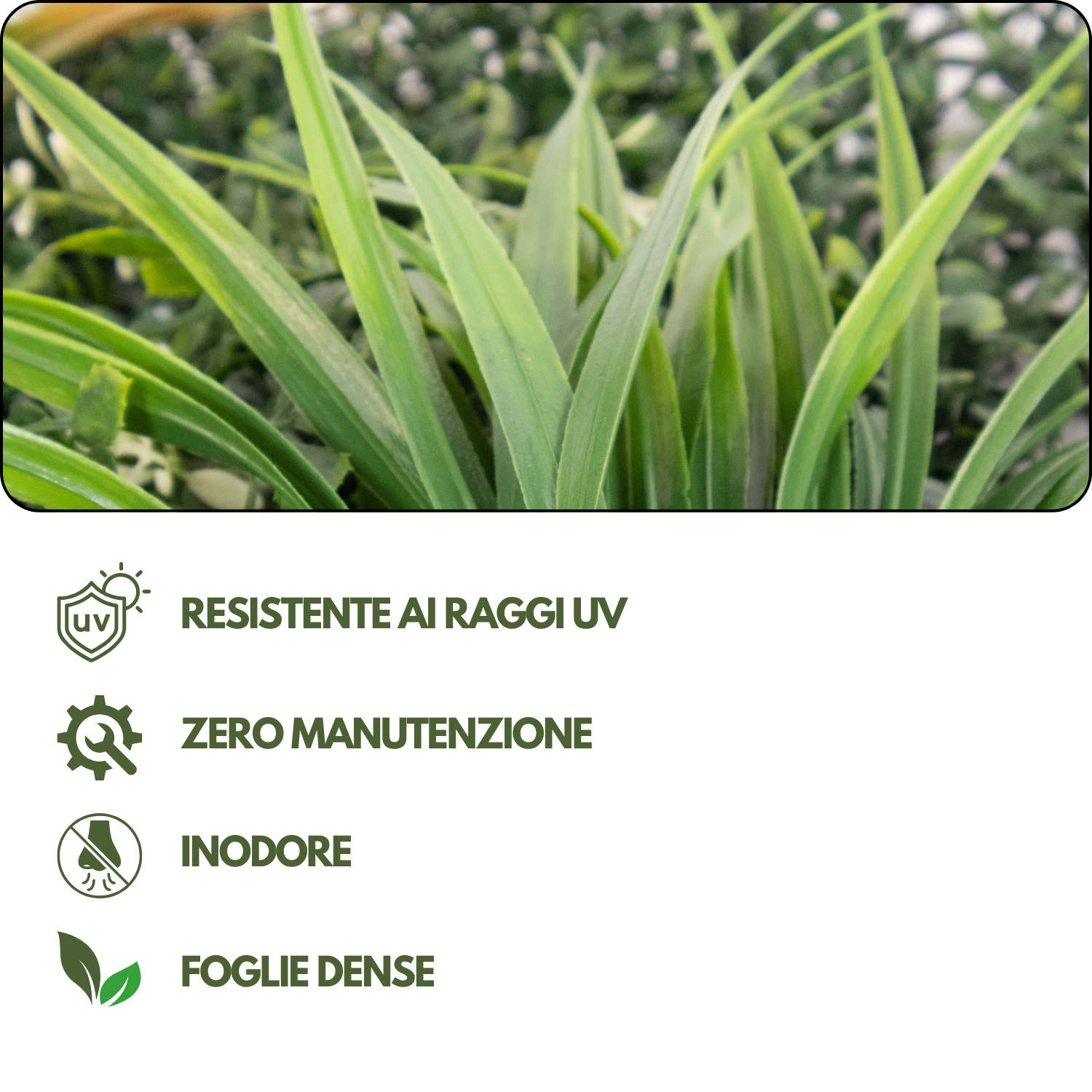 Siepe Artificiale Esterno 50 x 50 cm Set 4 Pannelli Decorativi 3D Effetto Naturale Parete Foglie Realistiche Erba Bosso Sintetica Interno Esterno Balcone Cortile Bar Ristorante