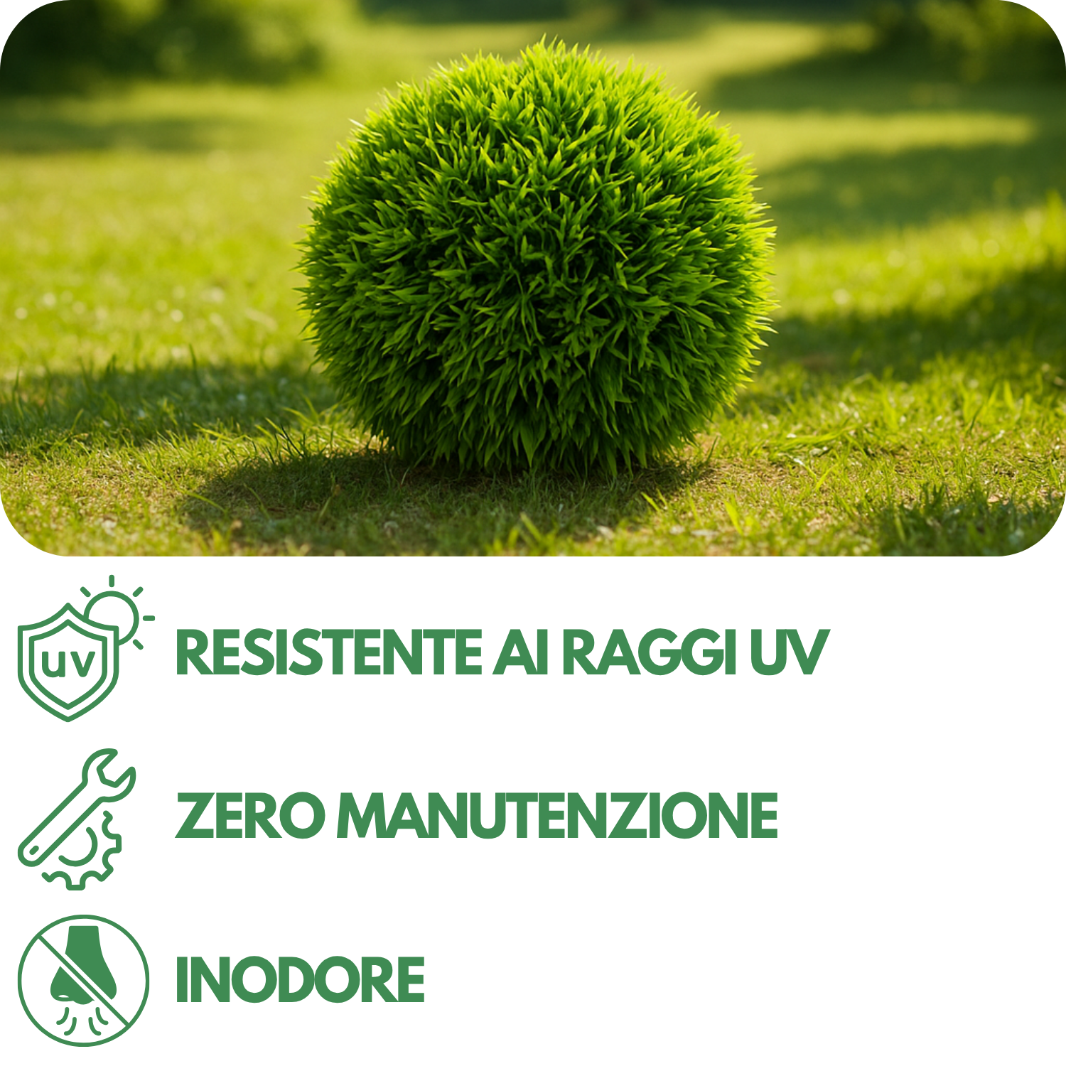 Palla Siepe Finta Esterno Artificiale Sfera di Bosso 18 Ø cm Foglia Realistica Pianta Sintetica Decorativa Interno Esterno Giardino Ingresso Balcone Cortile