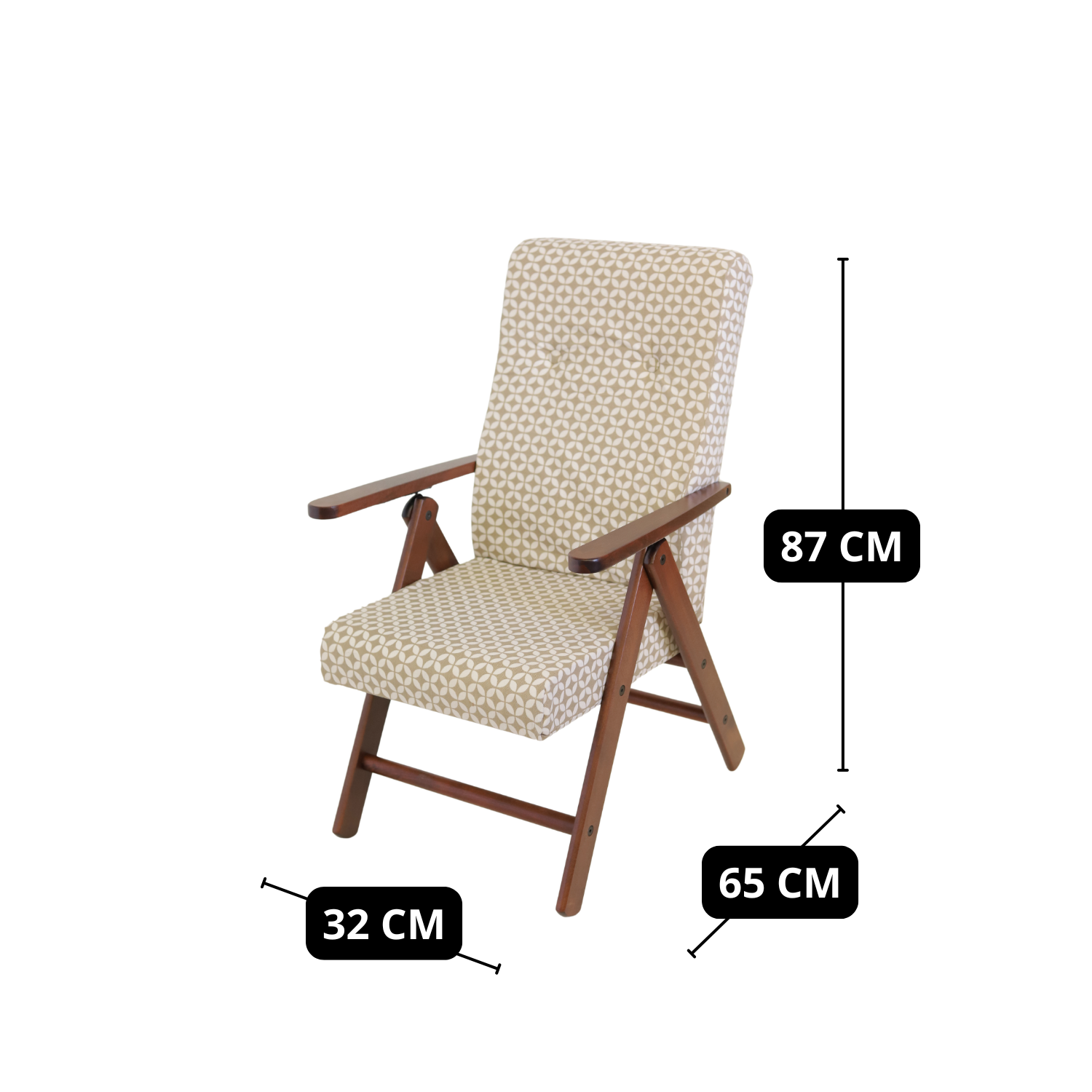 Poltrona Relax Tessuto Reclinabile Manuale Tortora Sedia Sdraio Confortevole Ergonomica