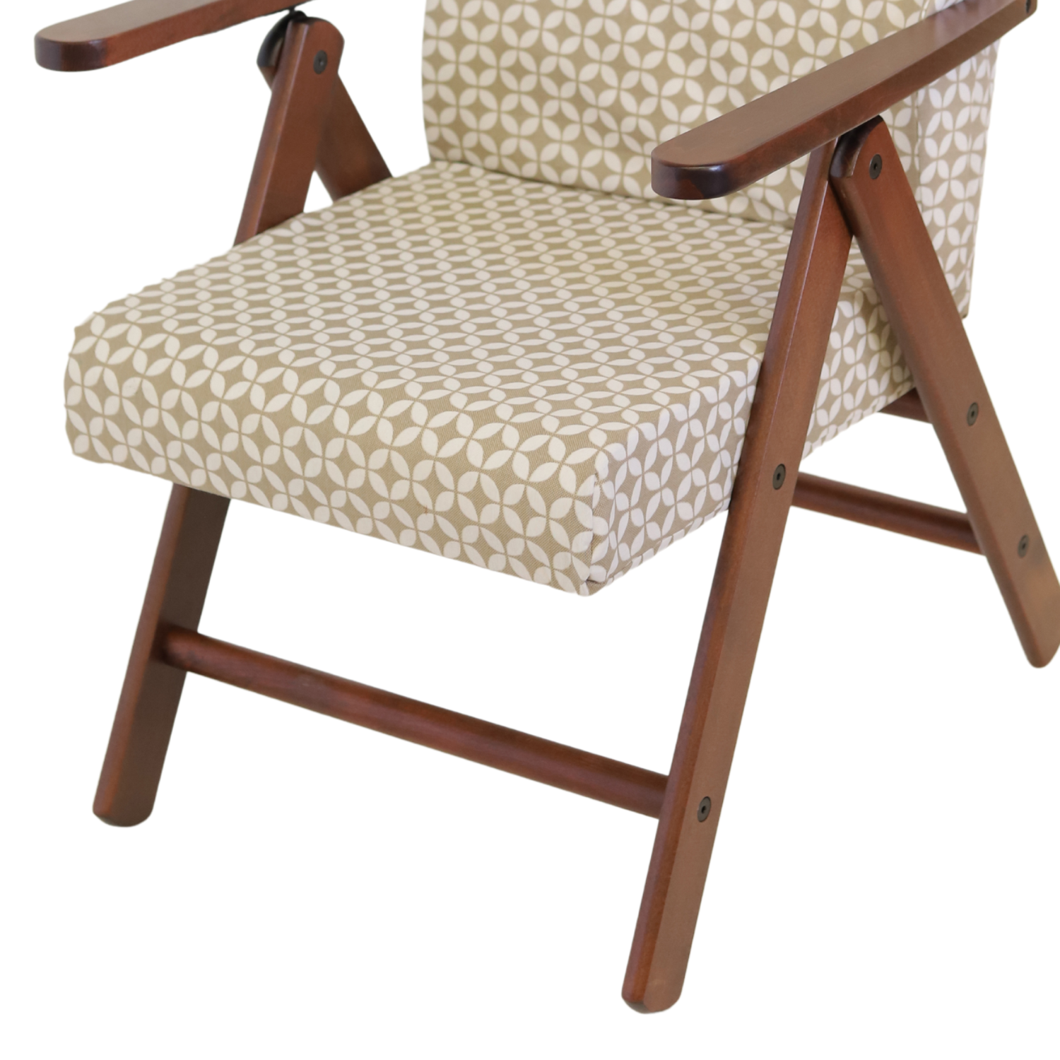 Poltrona Relax Tessuto Reclinabile Manuale Tortora Sedia Sdraio Confortevole Ergonomica