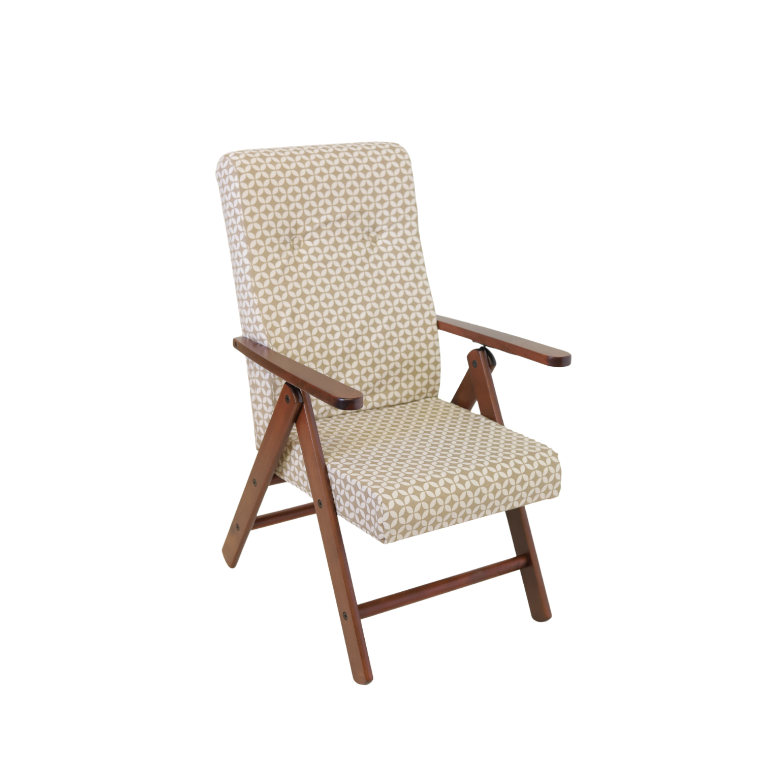 Poltrona Relax Tessuto Reclinabile Manuale Tortora Sedia Sdraio Confortevole Ergonomica