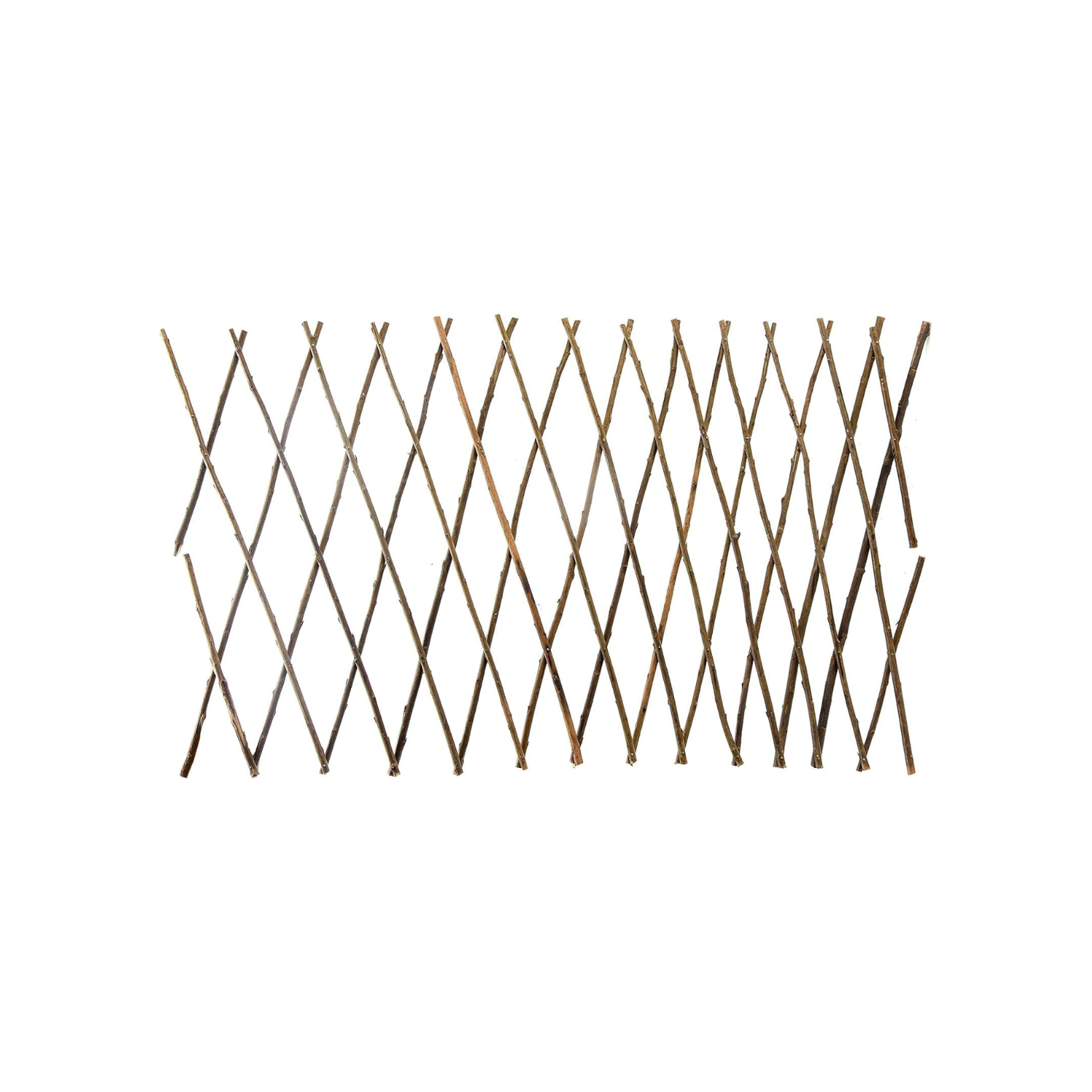 Recinzione Traliccio Estensibile Rami Vimini Legno 70 x 200 cm Naturale Esterno Interno Piante Rampicanti Giardino Ringhiera Balcone Terrazza Reticolato Privacy