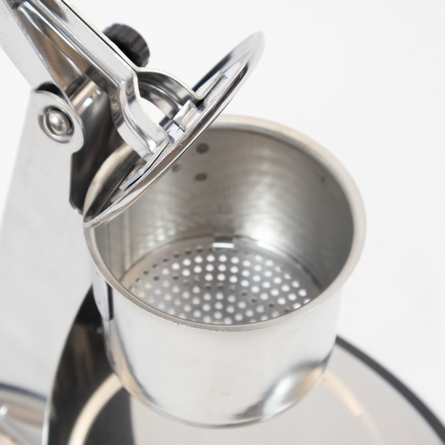 Schiacciapatate Acciaio Inox 18/10 Purè di Patate Made in Italy 2 Filtri Intercambiabili Passapatate Manuale Schiacciapassatelli Lavabile in Lavastoviglie Verdura Frutta Cibo Neonati