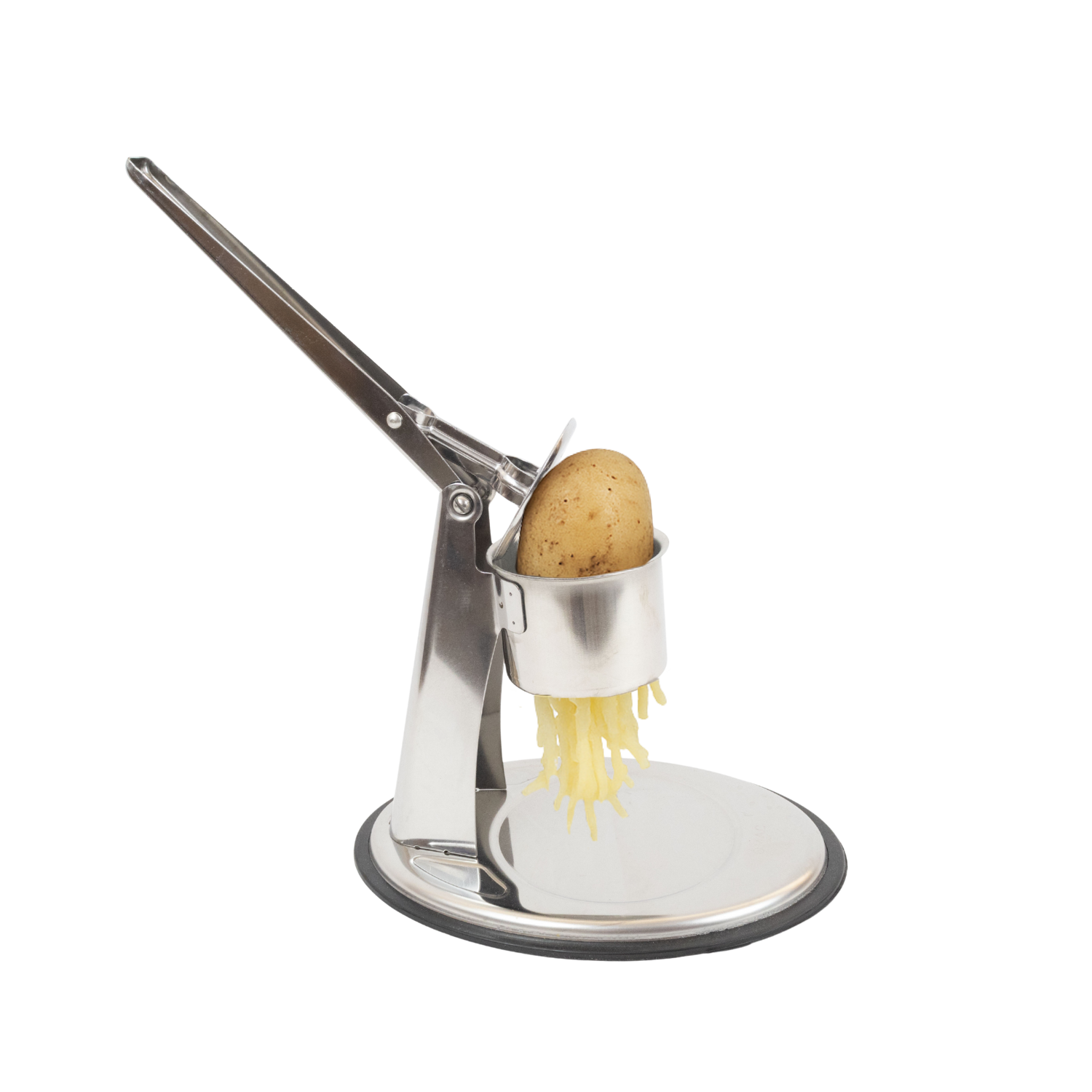 Schiacciapatate Acciaio Inox 18/10 Purè di Patate Made in Italy 2 Filtri Intercambiabili Passapatate Manuale Schiacciapassatelli Lavabile in Lavastoviglie Verdura Frutta Cibo Neonati