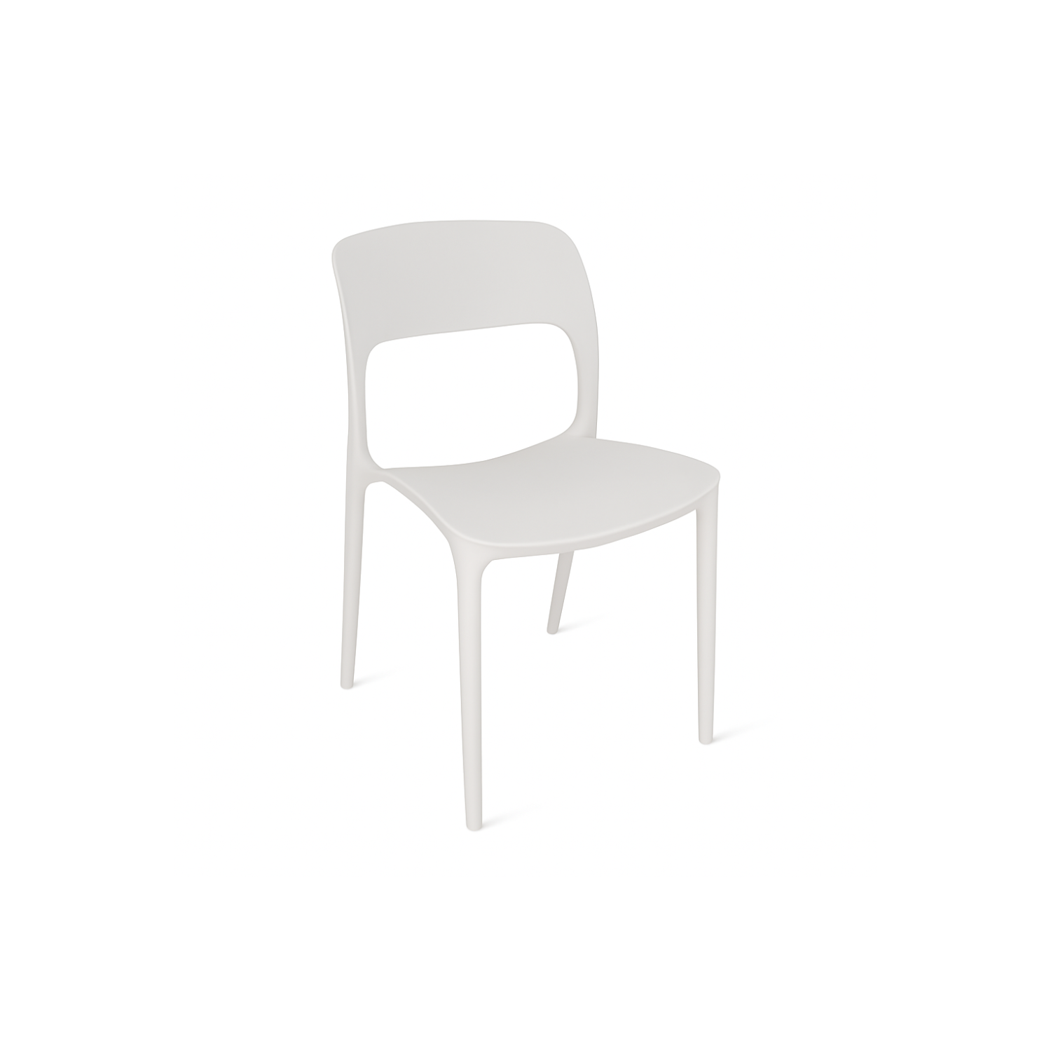 Sedia Bianca Polipropilene Impilabili Schienale Moderno Ergonomico Dimensioni 83 x 55 x 41 cm Interno Esterno Casa Ufficio Bar Ristorante