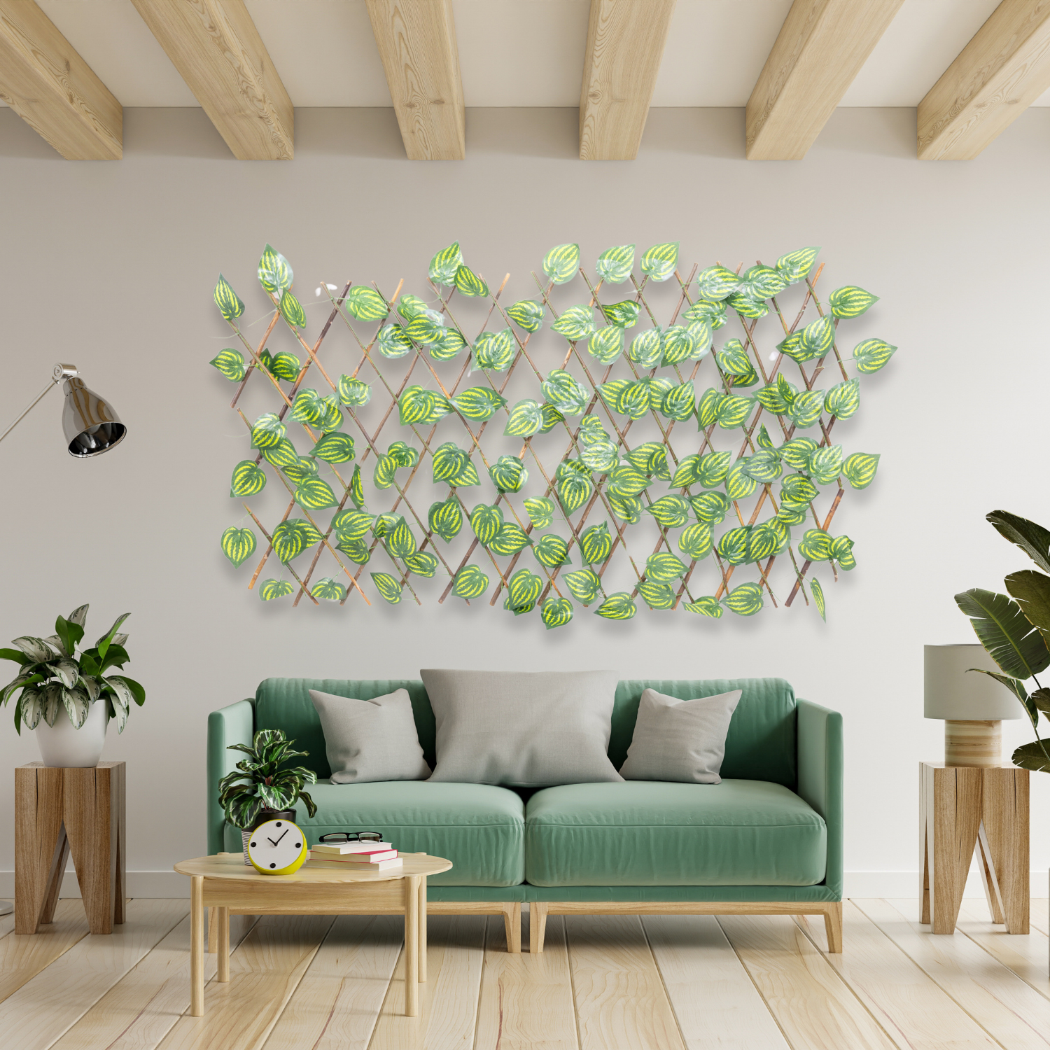 Siepe Finta Recinzione Verde Edera Sintetica Giardino Balcone Terrazzo Ringhiera Privacy Foglie Artificiali Resistente Realistica