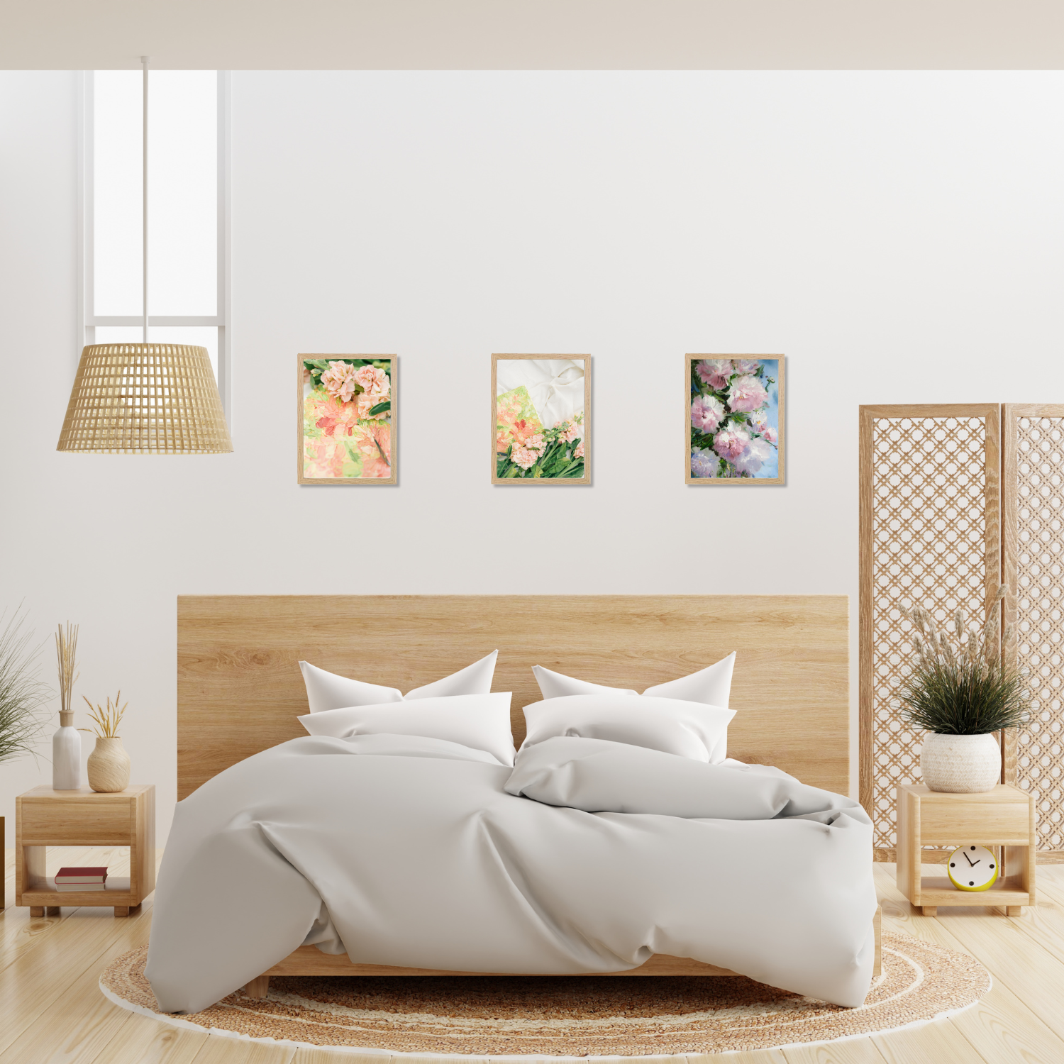 Cornice 30 x 40 cm Legno Naturale Set da 3 Premium Quality Parete Portafoto Foto Immagini Tavolo Casa Ufficio