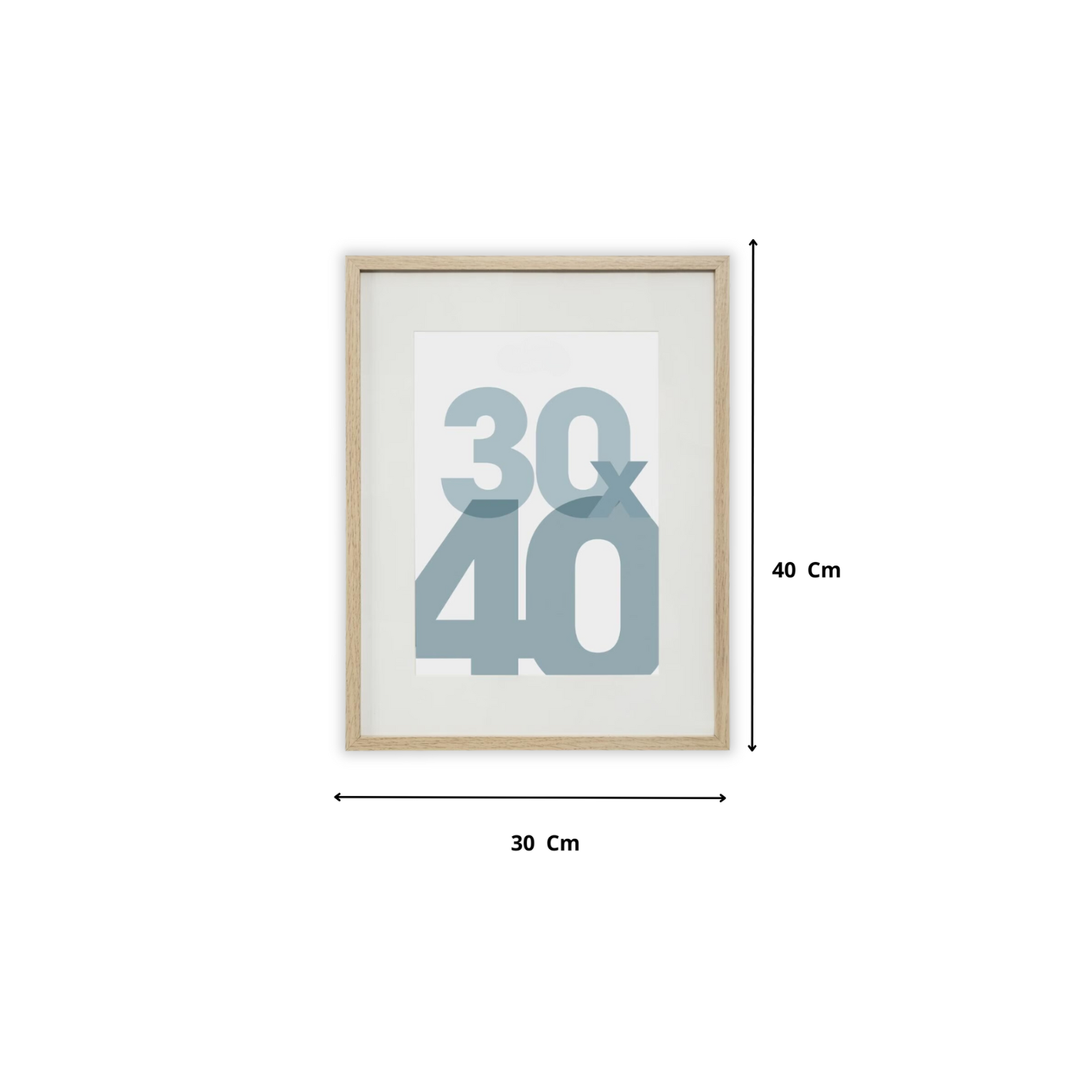 Cornice 30 x 40 cm Legno Naturale Set da 3 Premium Quality Parete Portafoto Foto Immagini Tavolo Casa Ufficio