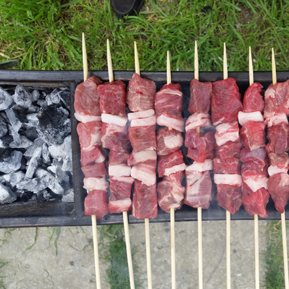 Cuocispiedini Carbonella Carbone Barbecue Acciaio Nero Dimensioni 80 x 14 x 75 cm Arrosticini Spiedini Gambe Richiudibili Resistente Fori Areazione Calibrati Feste Sagre Pic Nic Campeggio