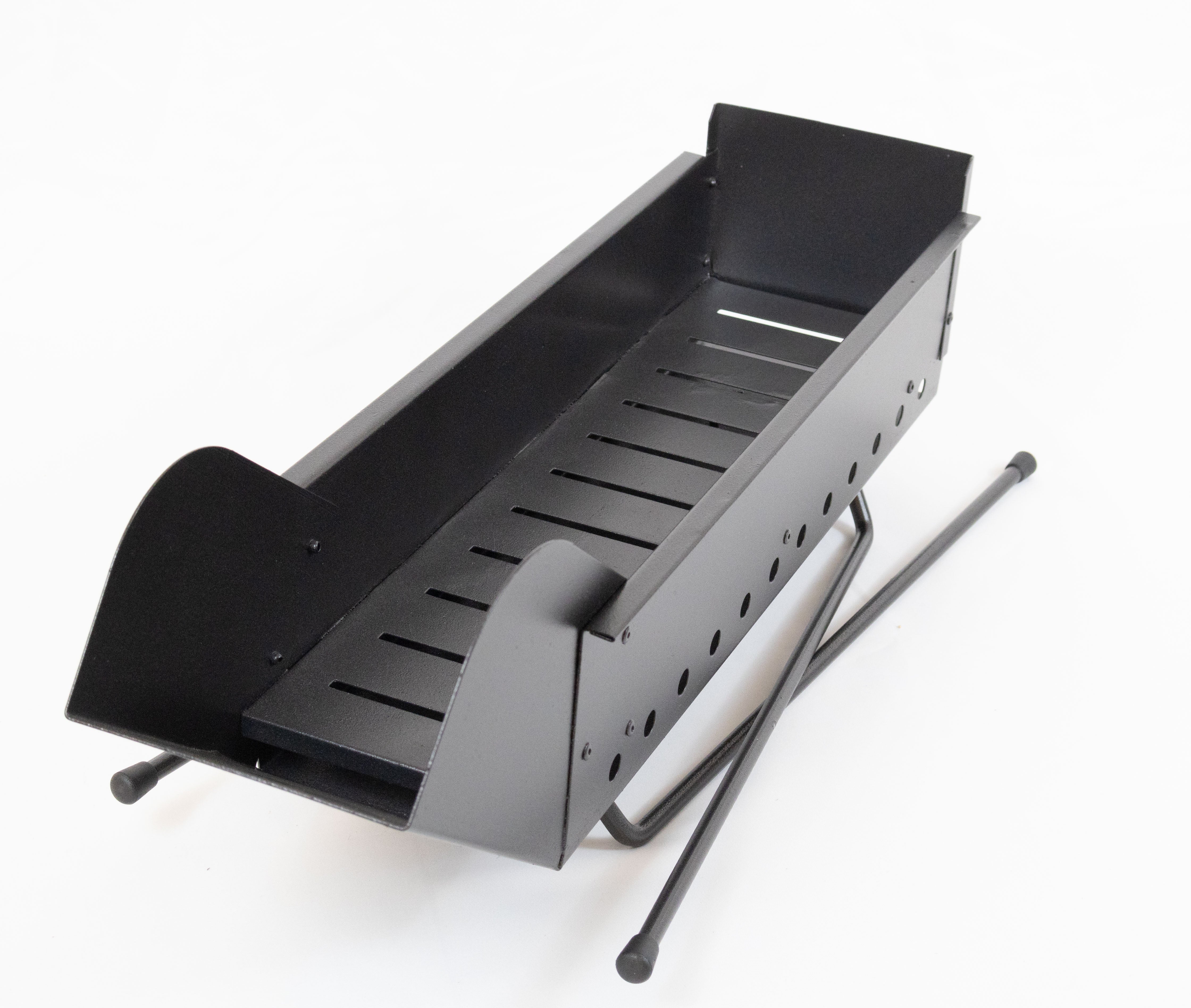 Cuocispiedini Carbonella Carbone Barbecue Acciaio Nero Dimensioni 80 x 14 x 75 cm Arrosticini Spiedini Gambe Richiudibili Resistente Fori Areazione Calibrati Feste Sagre Pic Nic Campeggio