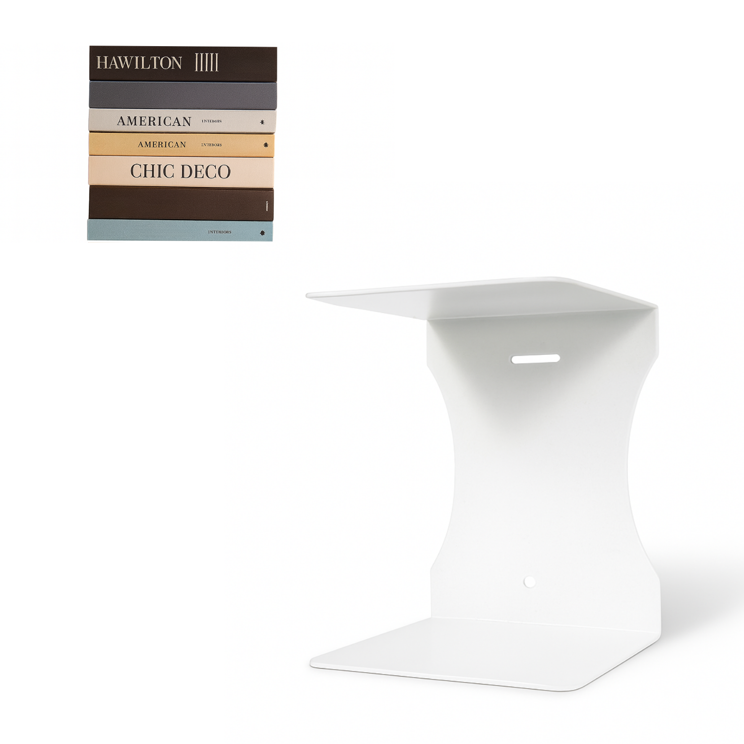 Mensole da Muro Bianche Invisibili Made In Italy Scaffale Libreria Sospese Parete 20 x 17 x 14,5 cm Finitura Metallo Moderne Soggiorno Camera Letto Bagno