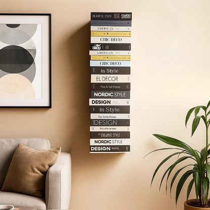 Mensole da Muro Bianche Invisibili Made In Italy Scaffale Libreria Sospese Parete 20 x 17 x 14,5 cm Finitura Metallo Moderne Soggiorno Camera Letto Bagno