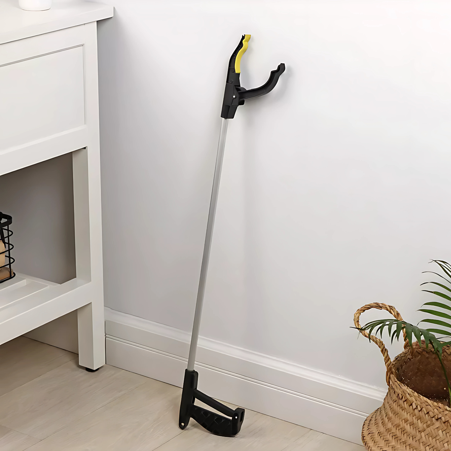 Pinza Prensile Anziani Bastone in Alluminio Raccogli Rifiuti Oggetti Adulti Disabili Morsetto Rotante 360° Zigrinato Portatile Raccoglitore Immondizia Giardino Casa Parco Spiaggia