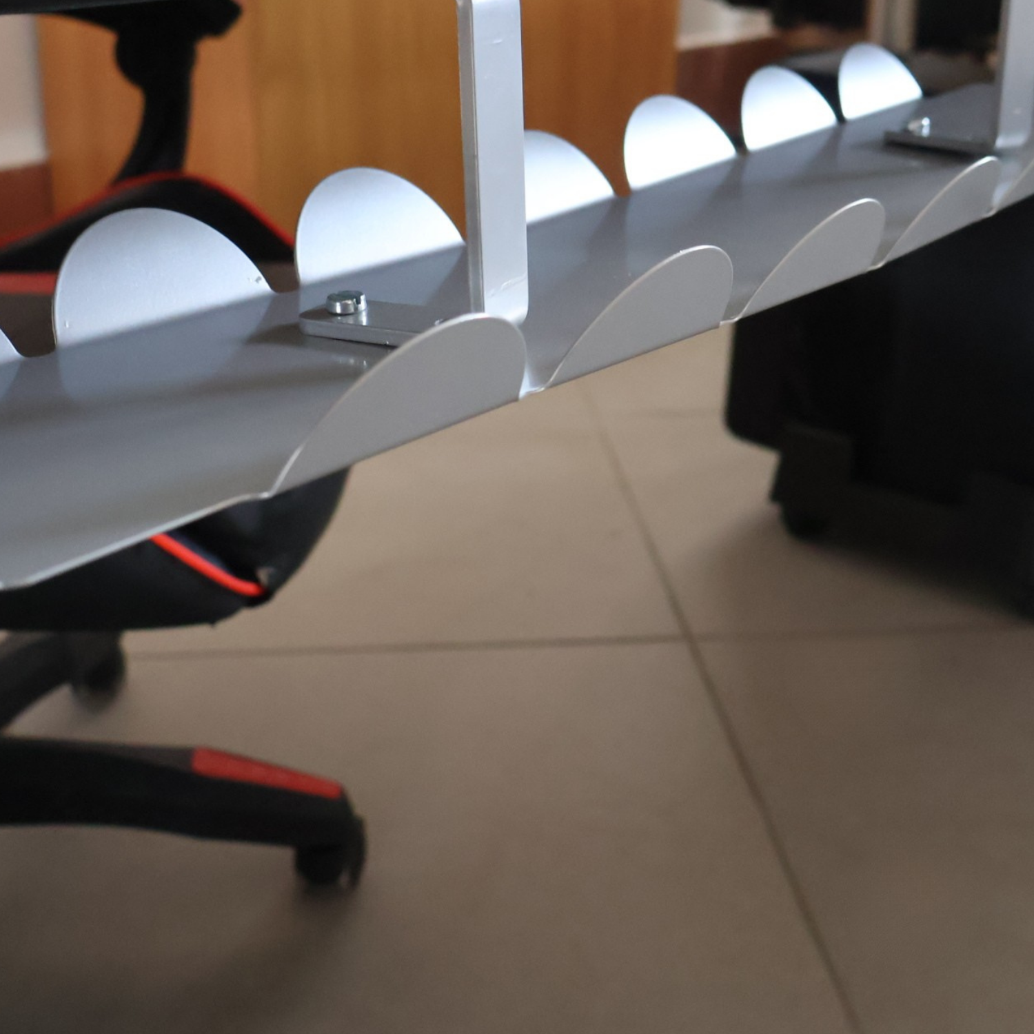 Portacavi Scrivania Grigio Organizer Fili Cable Management 61x11 Cm Vassoio Cavi Elettrici Canalina Passacavi Robusto Studio Casa Ufficio