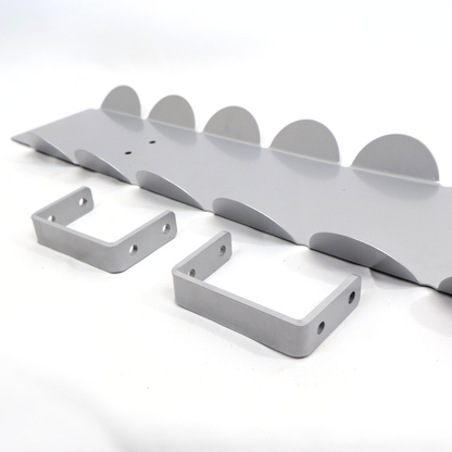 Portacavi Scrivania Grigio Organizer Fili Cable Management 61x11 Cm Vassoio Cavi Elettrici Canalina Passacavi Robusto Studio Casa Ufficio