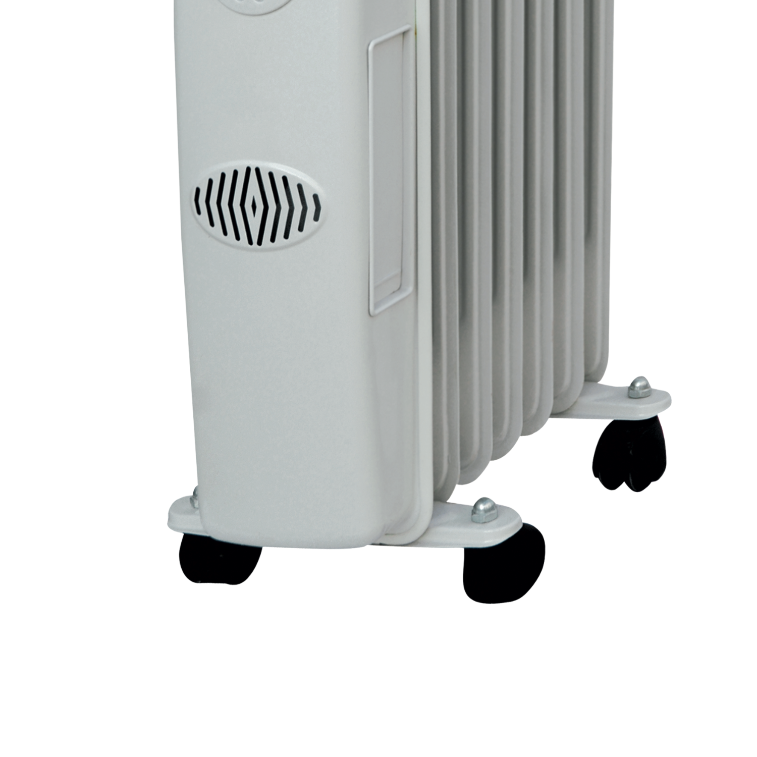 Radiatore Olio Elettrico Basso Consumo Bianco 7 Elementi 3 Livelli Riscaldamento Elettrico Termostato Regolabile Trasportabile 1500 W Protezione Surriscaldamento Casa