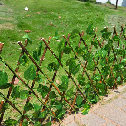 Recinzione Traliccio Estensibile Rami Vimini Legno 70 x 200 cm Naturale Esterno Interno Piante Rampicanti Giardino Ringhiera Balcone Terrazza Reticolato Privacy