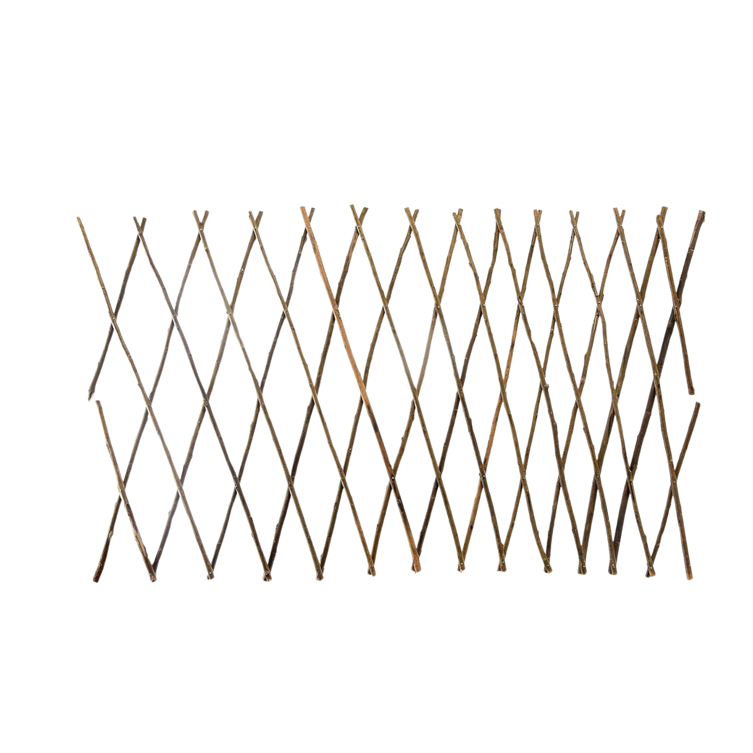 Recinzione Traliccio Estensibile Rami Vimini Legno 40 x 200 cm Naturale Esterno Interno Piante Rampicanti Giardino Ringhiera Balcone Terrazza Reticolato Privacy