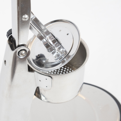 Schiacciapatate Acciaio Inox 18/10 Purè di Patate Made in Italy 2 Filtri Intercambiabili Passapatate Manuale Schiacciapassatelli Lavabile in Lavastoviglie Verdura Frutta Cibo Neonati