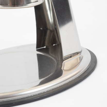 Schiacciapatate Acciaio Inox 18/10 Purè di Patate Made in Italy 2 Filtri Intercambiabili Passapatate Manuale Schiacciapassatelli Lavabile in Lavastoviglie Verdura Frutta Cibo Neonati