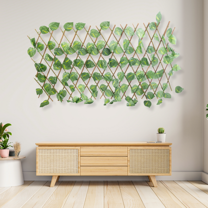 Siepe Finta Recinzione Verde Edera Sintetica Giardino Balcone Terrazzo Ringhiera Privacy Foglie Artificiali Resistente Realistica