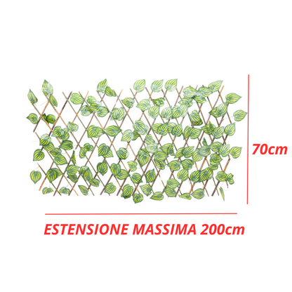 Siepe Finta Recinzione Verde Edera Sintetica Giardino Balcone Terrazzo Ringhiera Privacy Foglie Artificiali Resistente Realistica