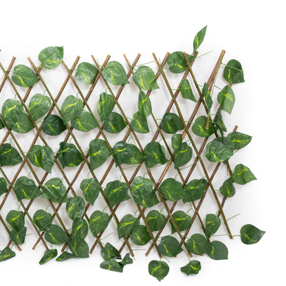 Siepe Finta Recinzione Verde Edera Sintetica Giardino Balcone Terrazzo Ringhiera Privacy Foglie Artificiali Resistente Realistica