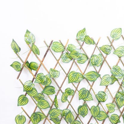 Siepe Finta Recinzione Verde Edera Sintetica Giardino Balcone Terrazzo Ringhiera Privacy Foglie Artificiali Resistente Realistica