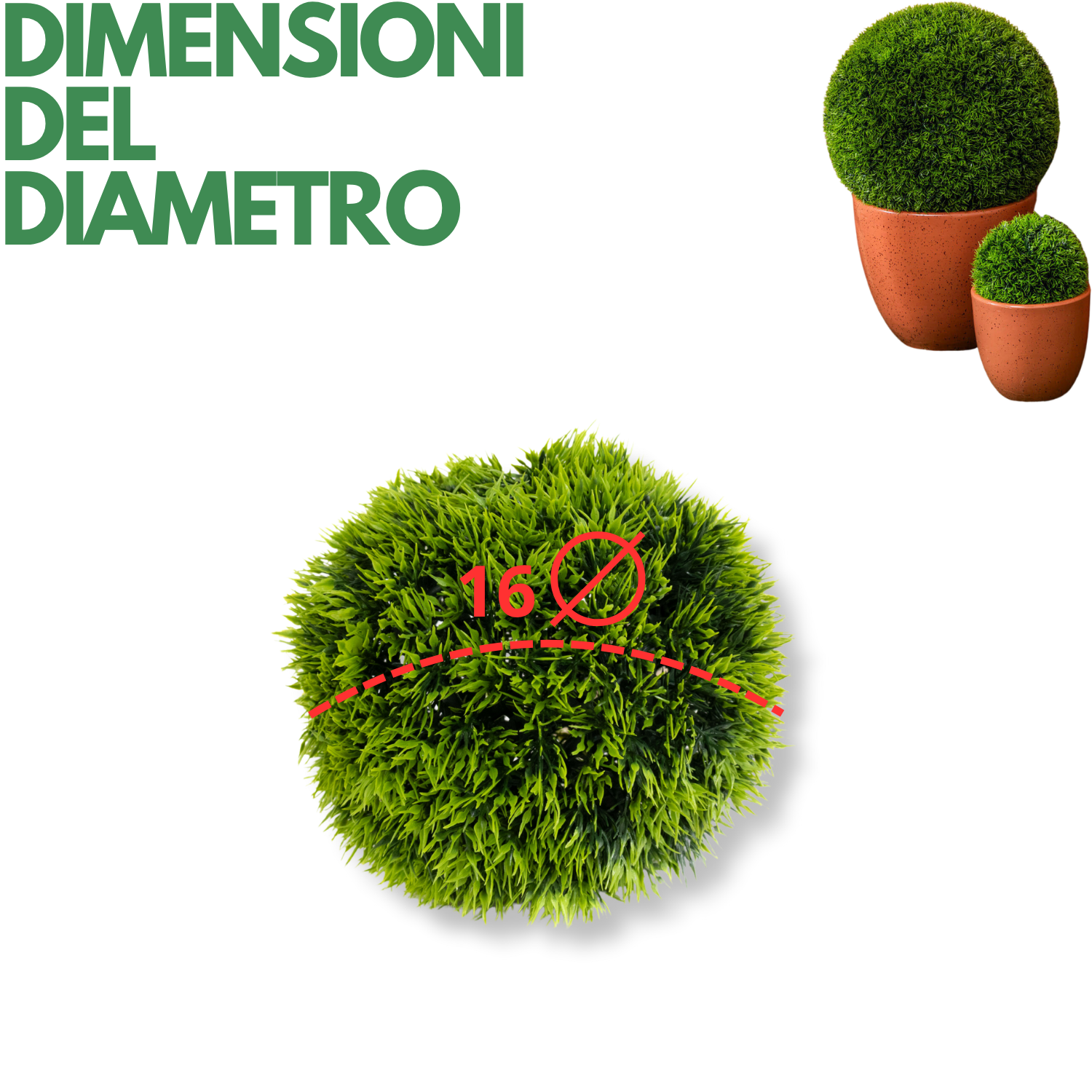Palla Siepe Finta Esterno Artificiale Sfera di Bosso 18 Ø cm Foglia Realistica Pianta Sintetica Decorativa Interno Esterno Giardino Ingresso Balcone Cortile