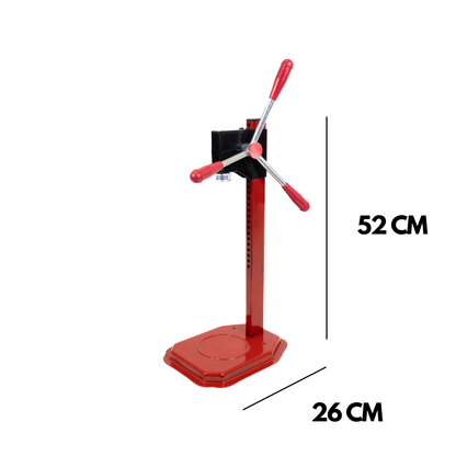 Tappatrice Tappi Corona Made in Italy a Colonna Cremagliera 3 Leve Capsulatrice Manuale Altezza Regolabile Tappo 26 MM Ø Sigillatrice Ermetica Professionale Bottiglie Vino Birra Olio Aceto