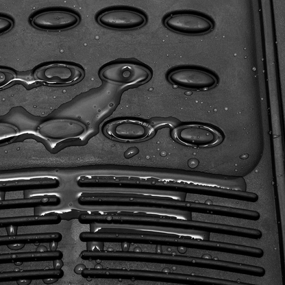 Tappetini Auto Gomma Universali Set 5 Pezzi Abitacolo Bagagliaio Copri Baule Incluso Antiscivolo Sagomabili PVC Plastica Impermeabile Ritagliabile Adattabile