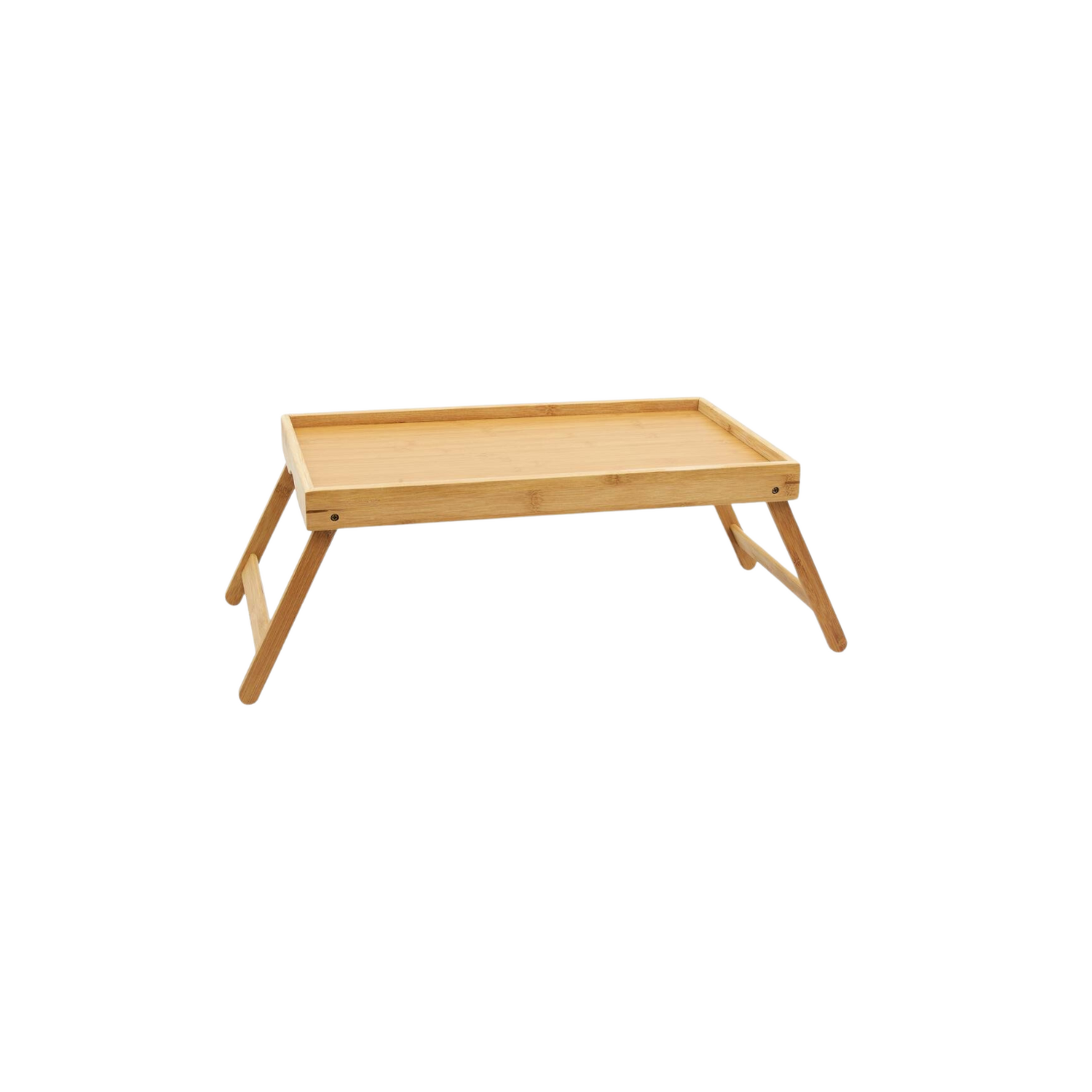 Vassoio Letto Pieghevole Bamboo Multifunzionale Colazione Dimensioni 50 x 30 x 22 cm Relax Design Naturale
