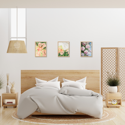 Cornice 30 x 40 cm Legno Naturale Set da 3 Premium Quality Parete Portafoto Foto Immagini Tavolo Casa Ufficio
