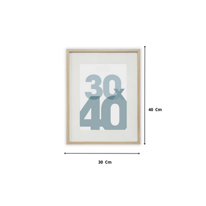 Cornice 30 x 40 cm Legno Naturale Set da 3 Premium Quality Parete Portafoto Foto Immagini Tavolo Casa Ufficio