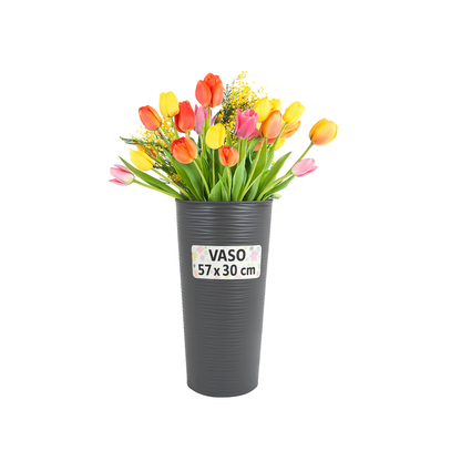 Vasi Per Piante Da Esterno Ovale Alti Fioriera 30x57 Plastica Giardino Balcone Evento Locale Terrazzo Resina Outdoor Design Moderno